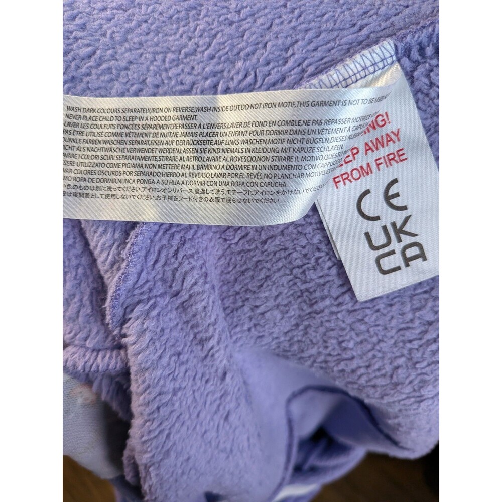 Boys Gengar Pokemon Hood Fleece Bodysuit Kids 5-6 (Fits A Little Small) Pajamas - Picture 13 of 14